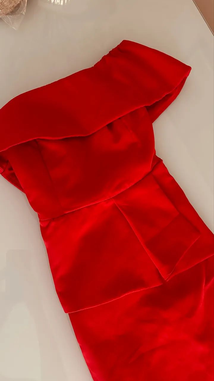 Vestido middi vermelho  - Foto 4