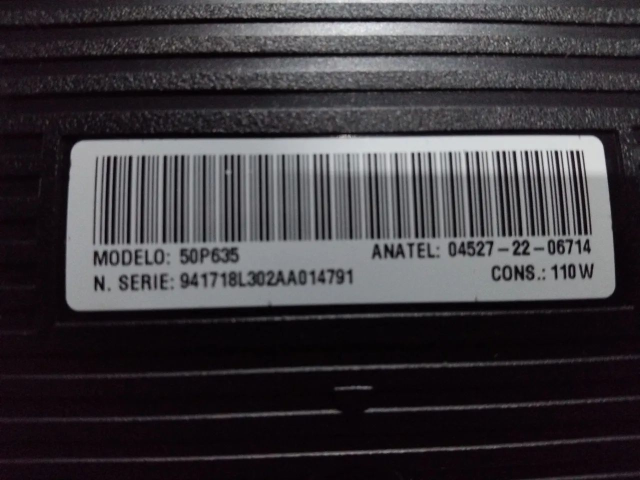 Tv SEMP TCL 50 pol com defeito
