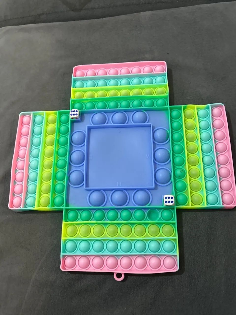 Fidget toy pop it de tabuleiro