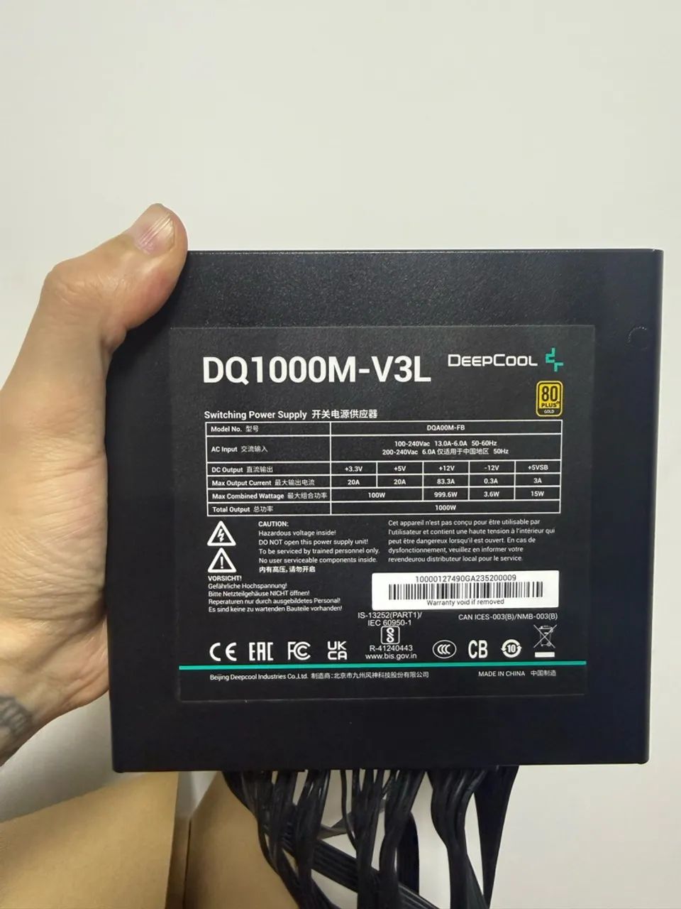 FONTE 1000w MODULAR GOLD 80 PLUS - Foto 2