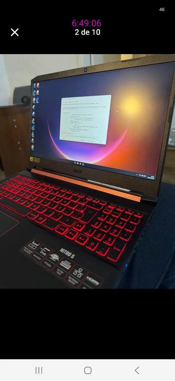 Notebook nitro - Foto 2