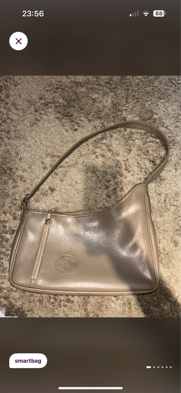 bolsa de ombro smartbag vintage bege