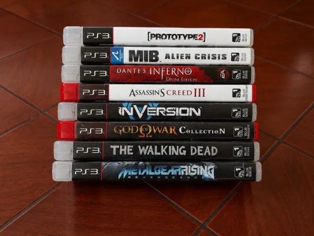 Lote de Jogos Originais PS3 | God of War, Metal Gear, Dante's