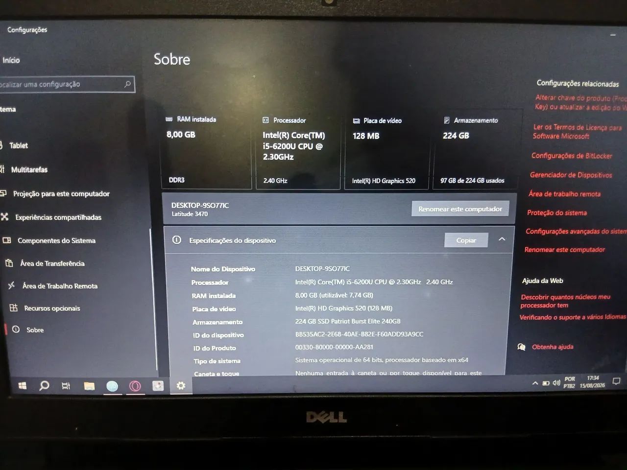 Notebook Dell Latitude 3470 - Foto 4