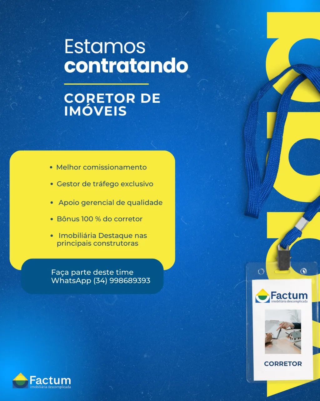 VAGA PARA CORRETOR DE IMÓVEIS  - Foto 3
