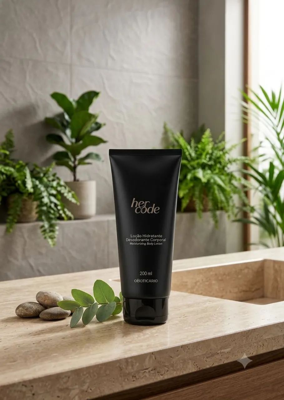 Loção Hidratante Her Code 200ml Boticário 