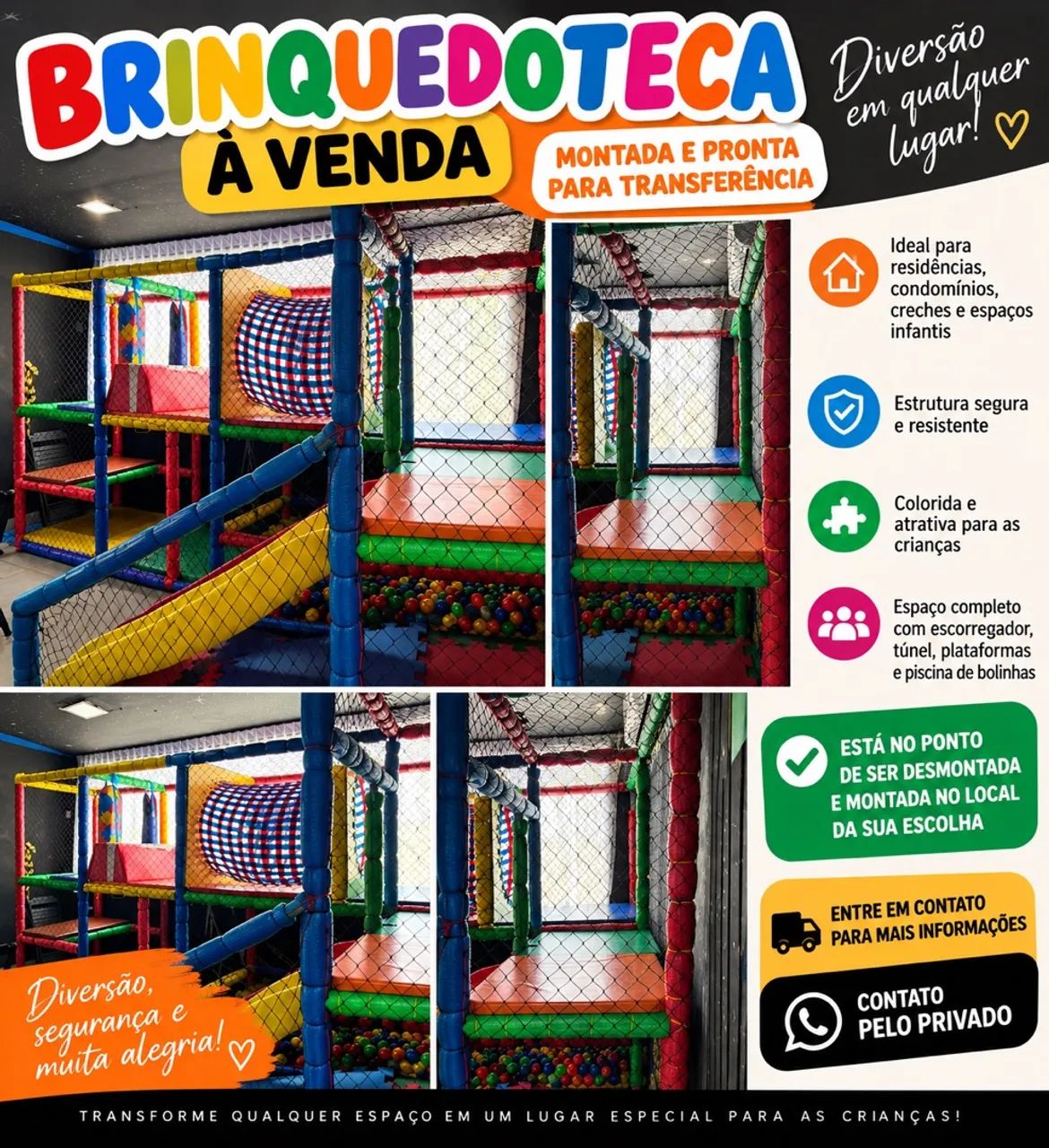 BRINQUEDOTECA COMPLETA À VENDA