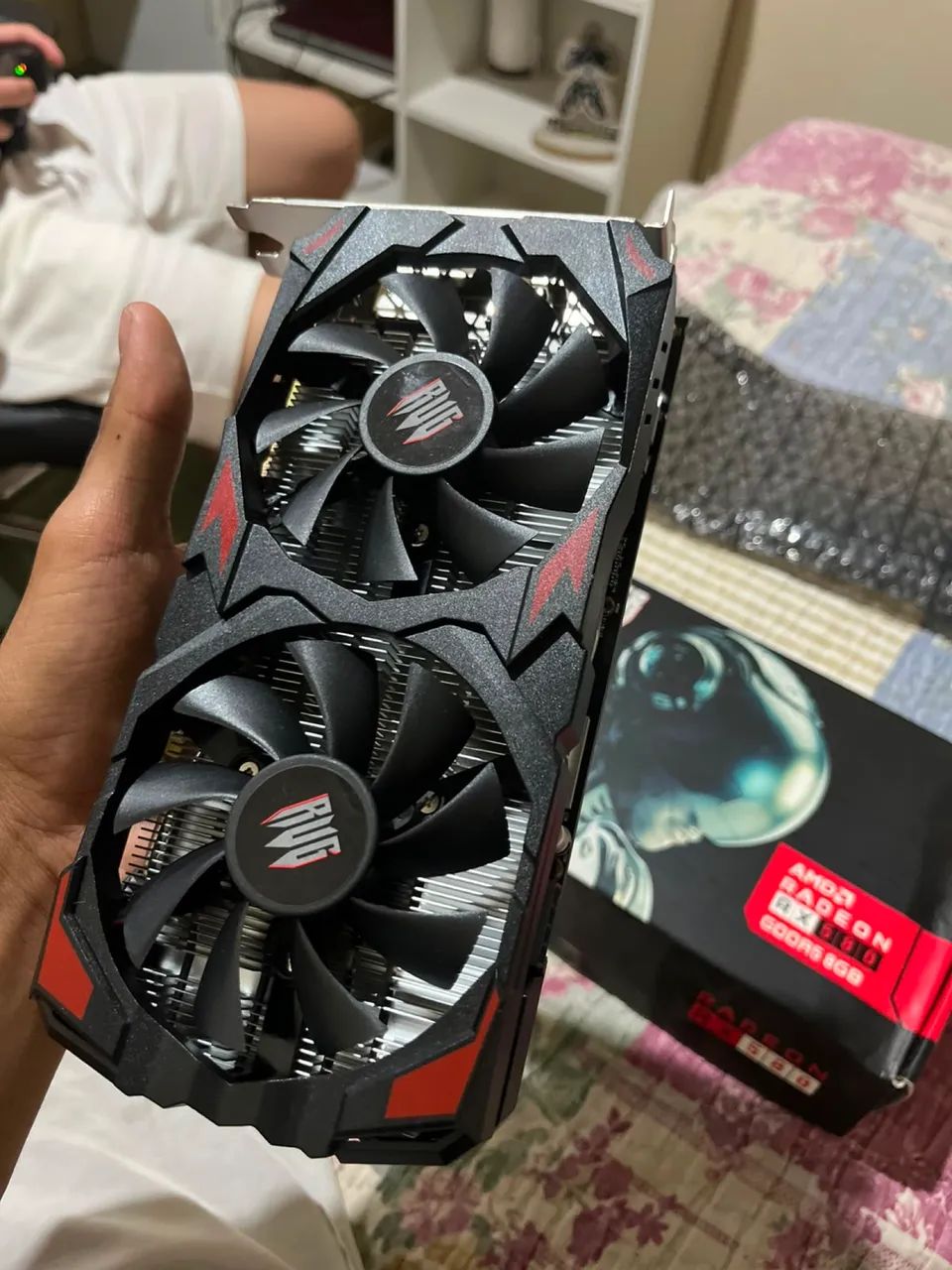 Placa de vídeo RX580 de 8GB nunca usada nova nova  - Foto 3