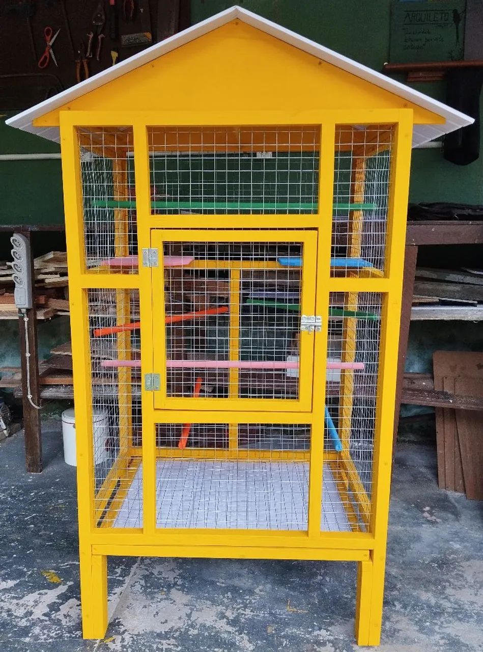 Viveiro Artesanal para Pássaros | Calopsitas  - Foto 3