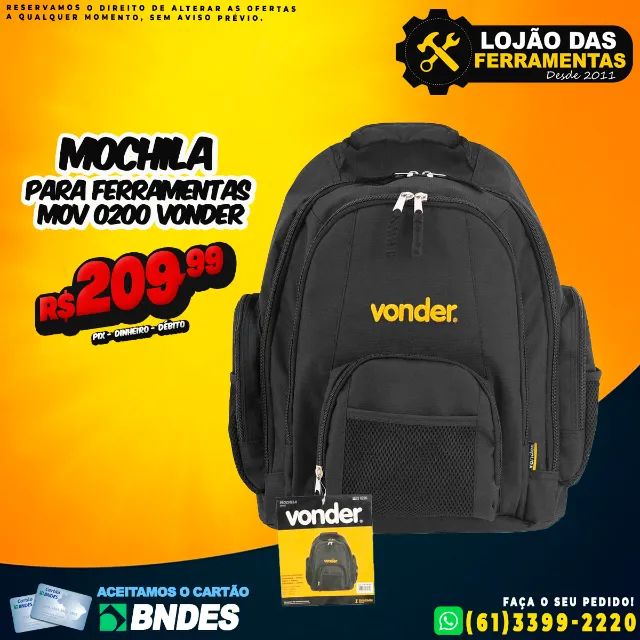 Mochila Para Ferramentas Mov 0200 Vonder
