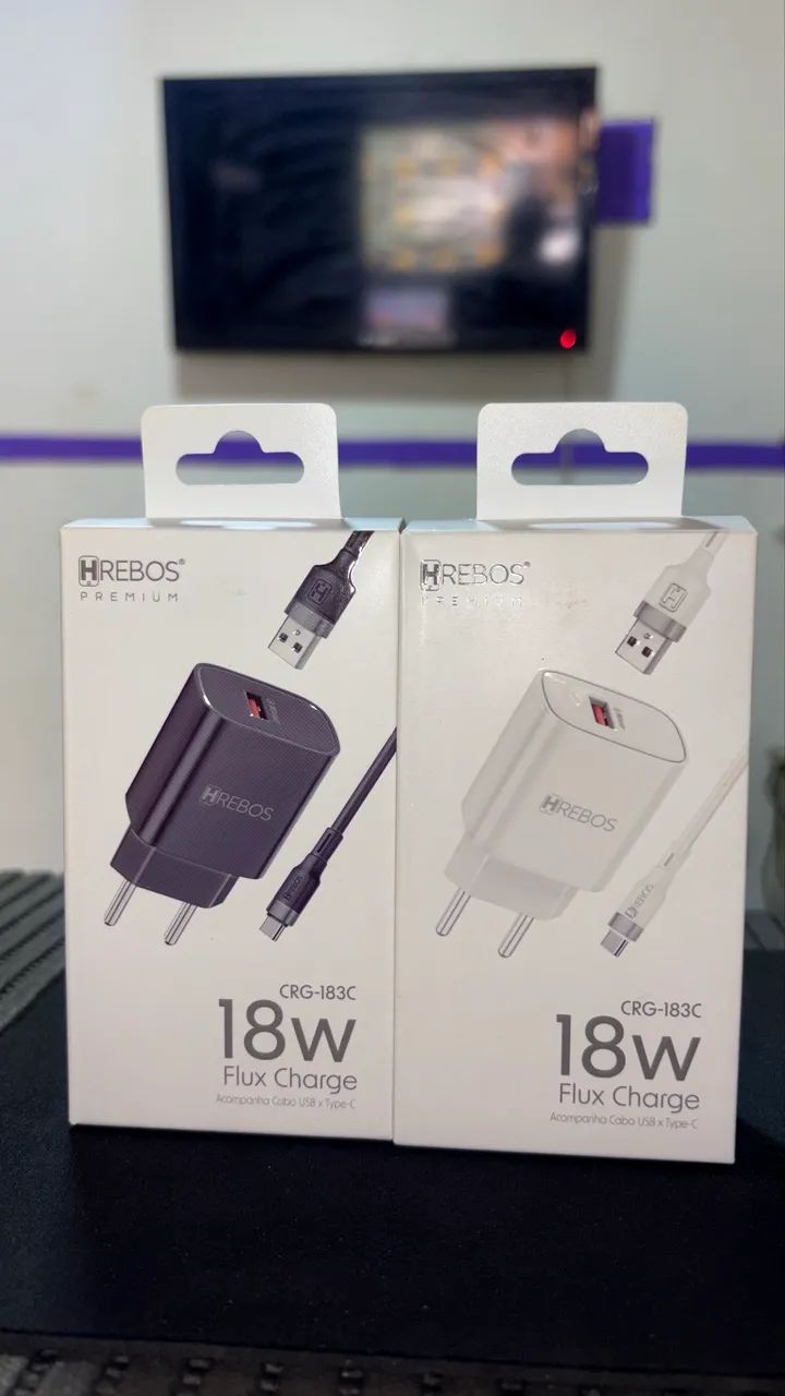 CARREGADOR PREMIUM TIPO-C HRERBOS 18w
