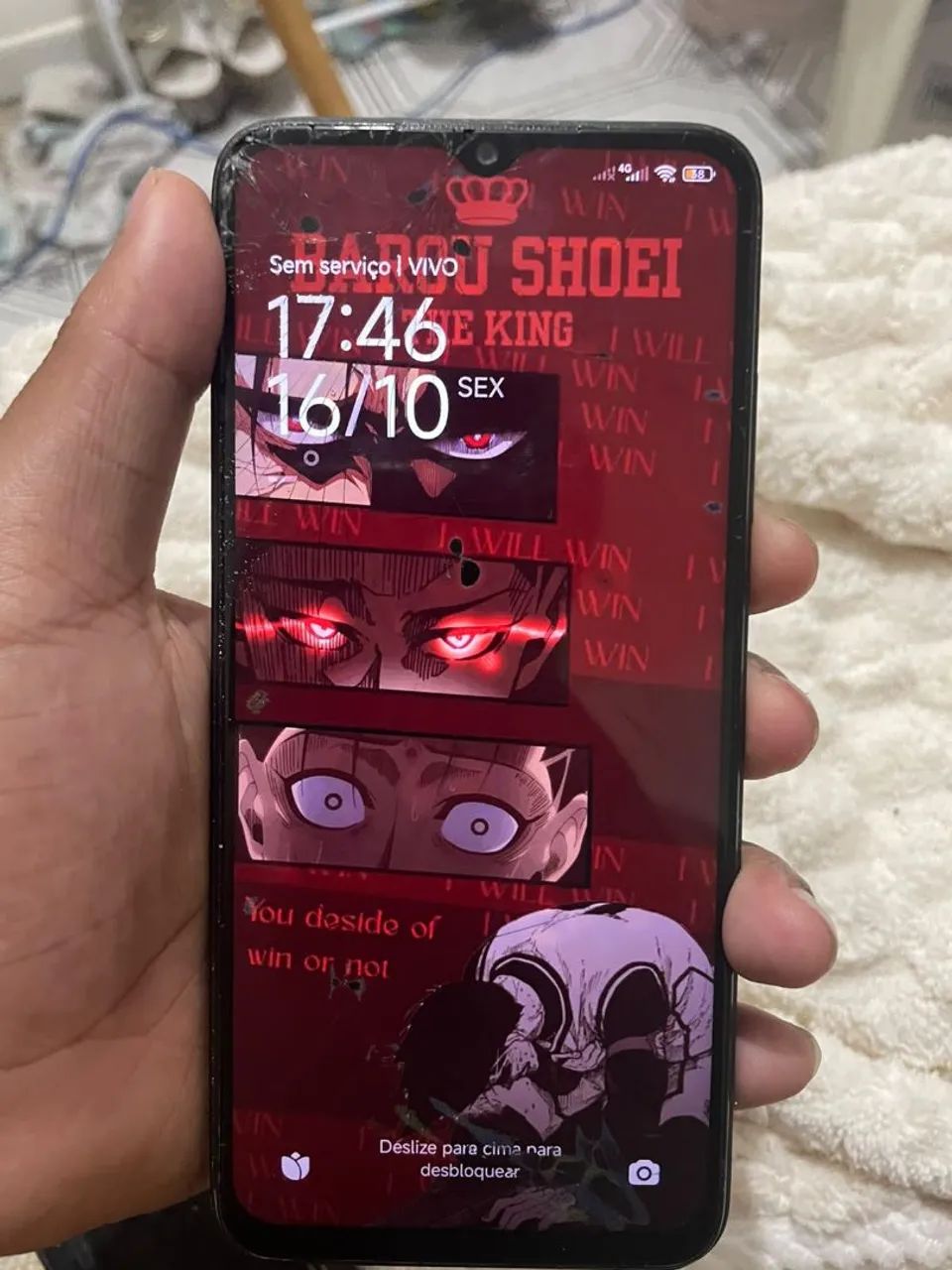 Poco m5 usado com avaria 