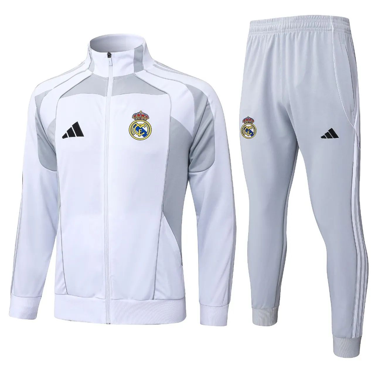 Conjunto De Time Real Madrid Performance  Branco 