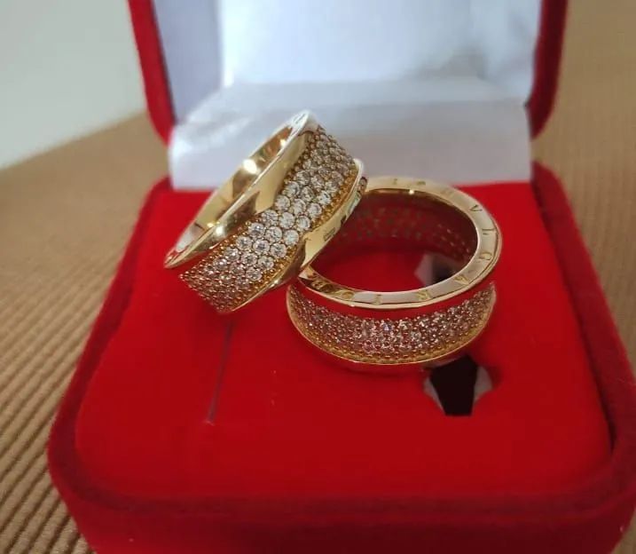 Alianças Casamento Compromisso Estilo Buvgary  - Foto 4
