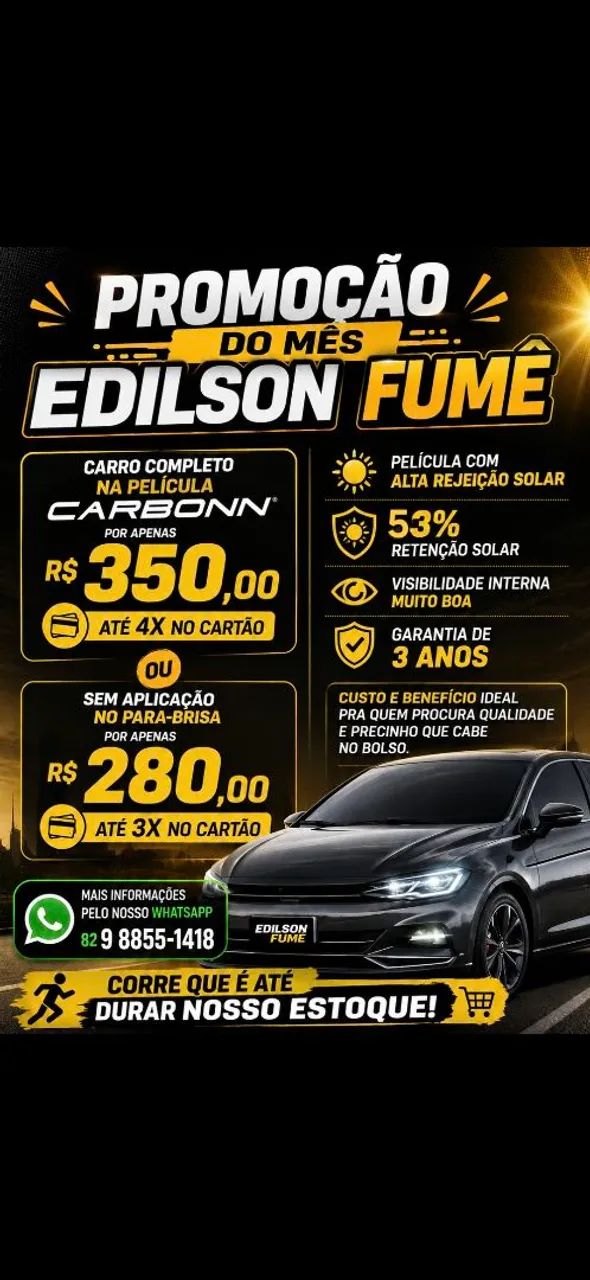 PROMOÇÃO INSULFILME CARBONN 