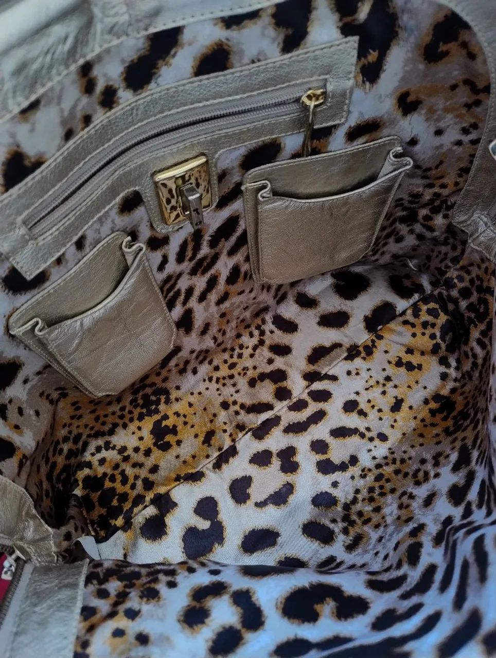 Bolsa Carmen Steffens dourada original  - Foto 4