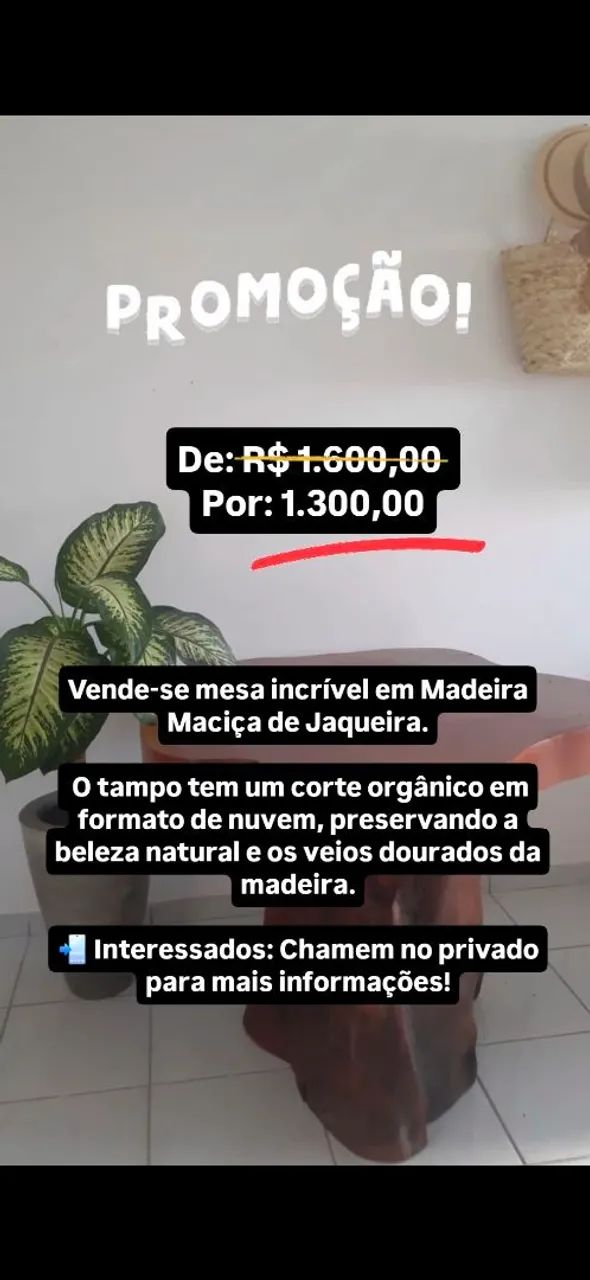 Mesa de madeira maciça  - Foto 2