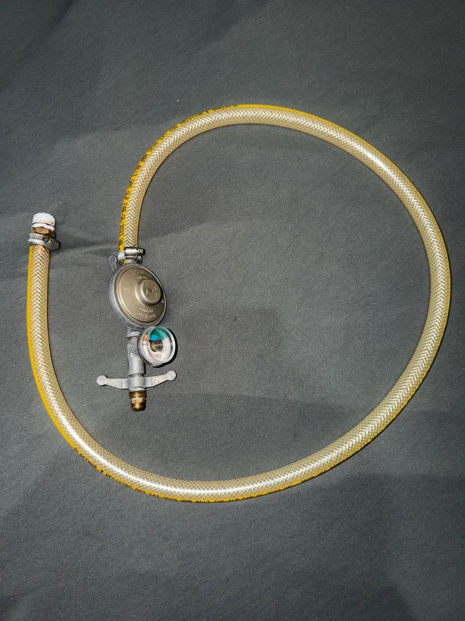 Regulador Gás Manômetro Pado Kit Completo Com Mangueira