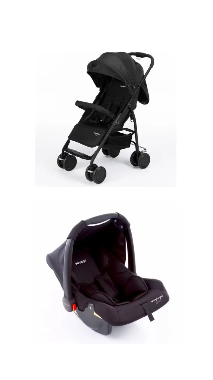 Carrinho Voyage e Bebê conforto Voyage