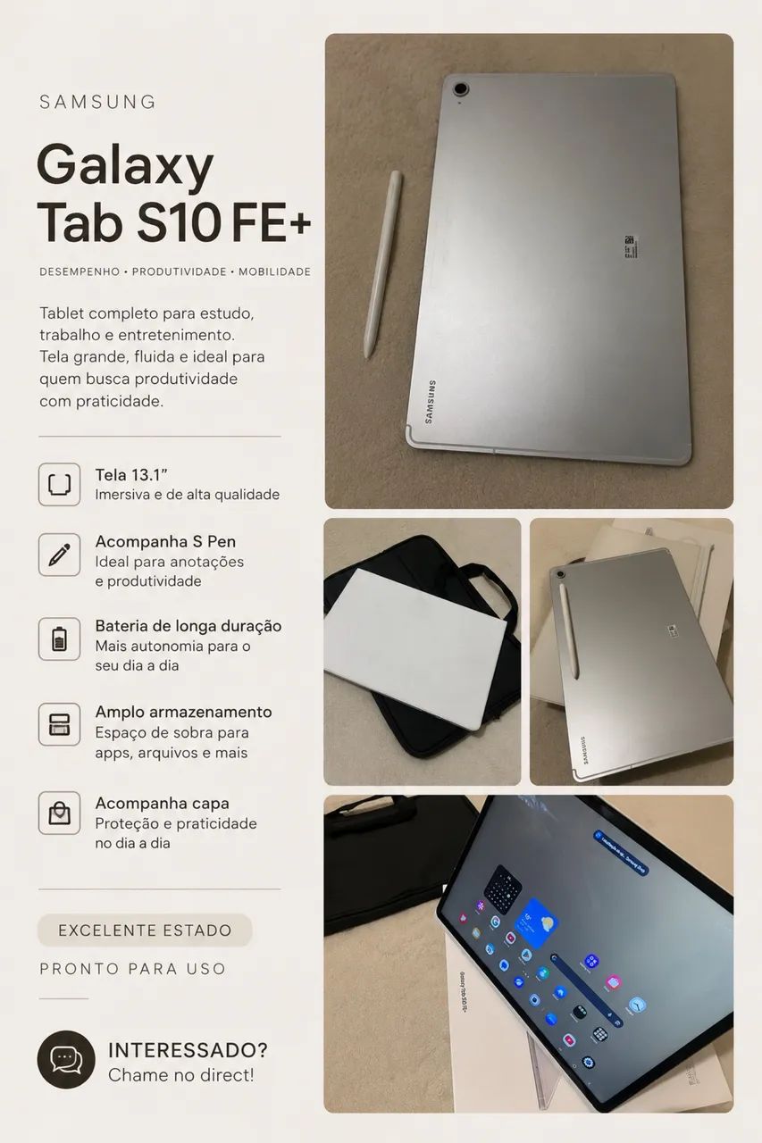 Tab Samsung s10 FE+