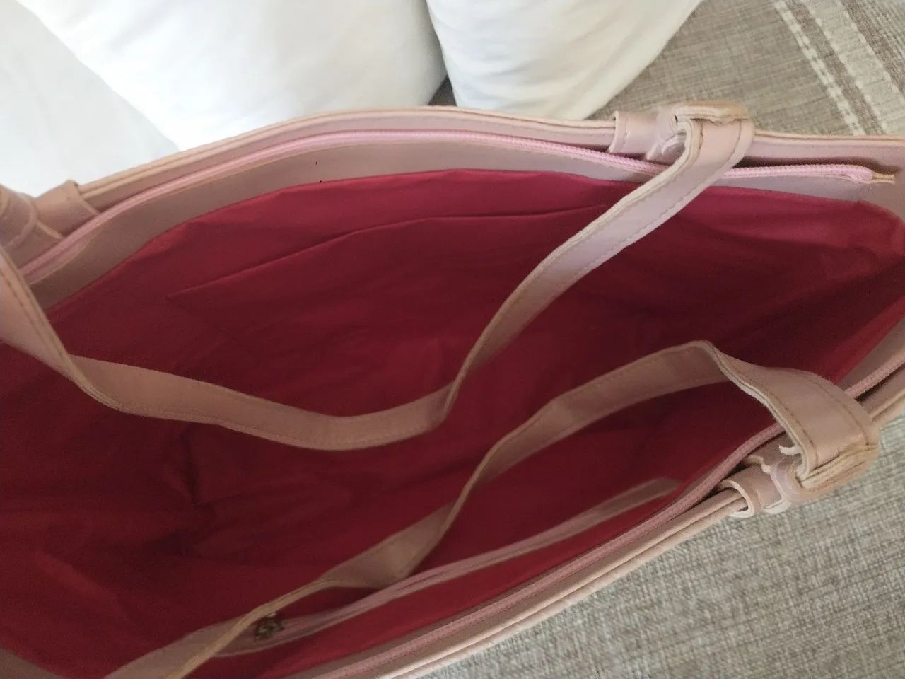 Desapego bolsa grande cor rosa  - Foto 3
