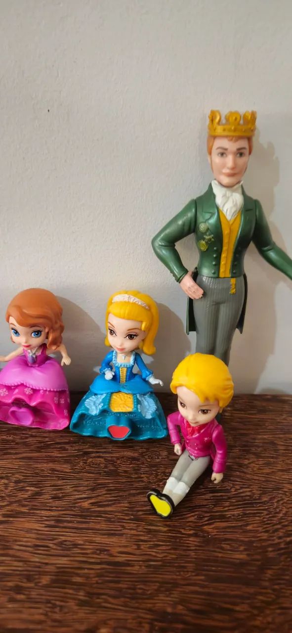 Lote 7 Mini Figuras Princesinha Sofia Disney Mattel - Foto 5