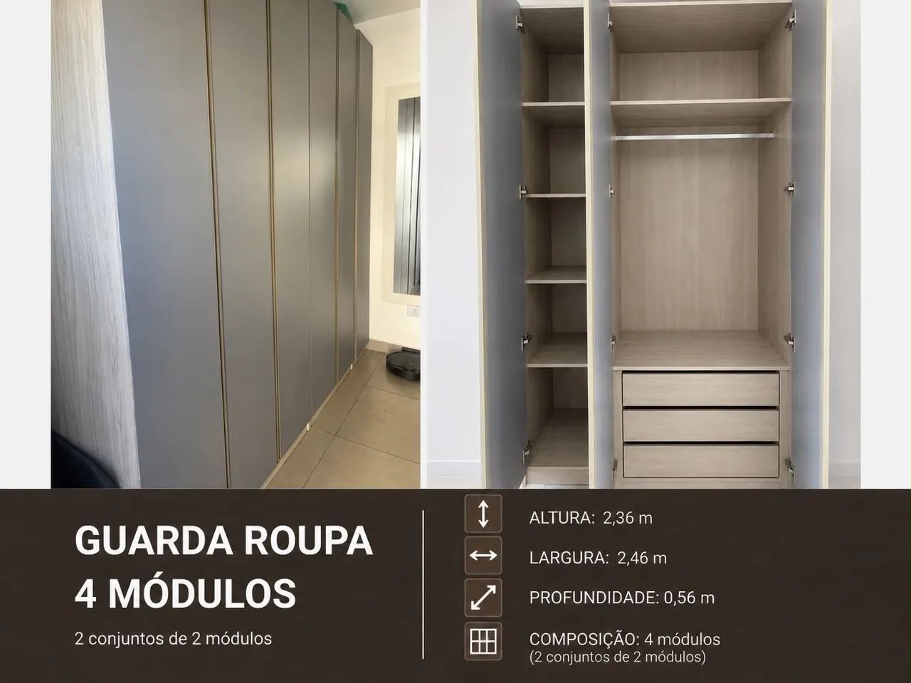 MÓVEIS COZINHA E GUARDA ROUPA - Foto 5