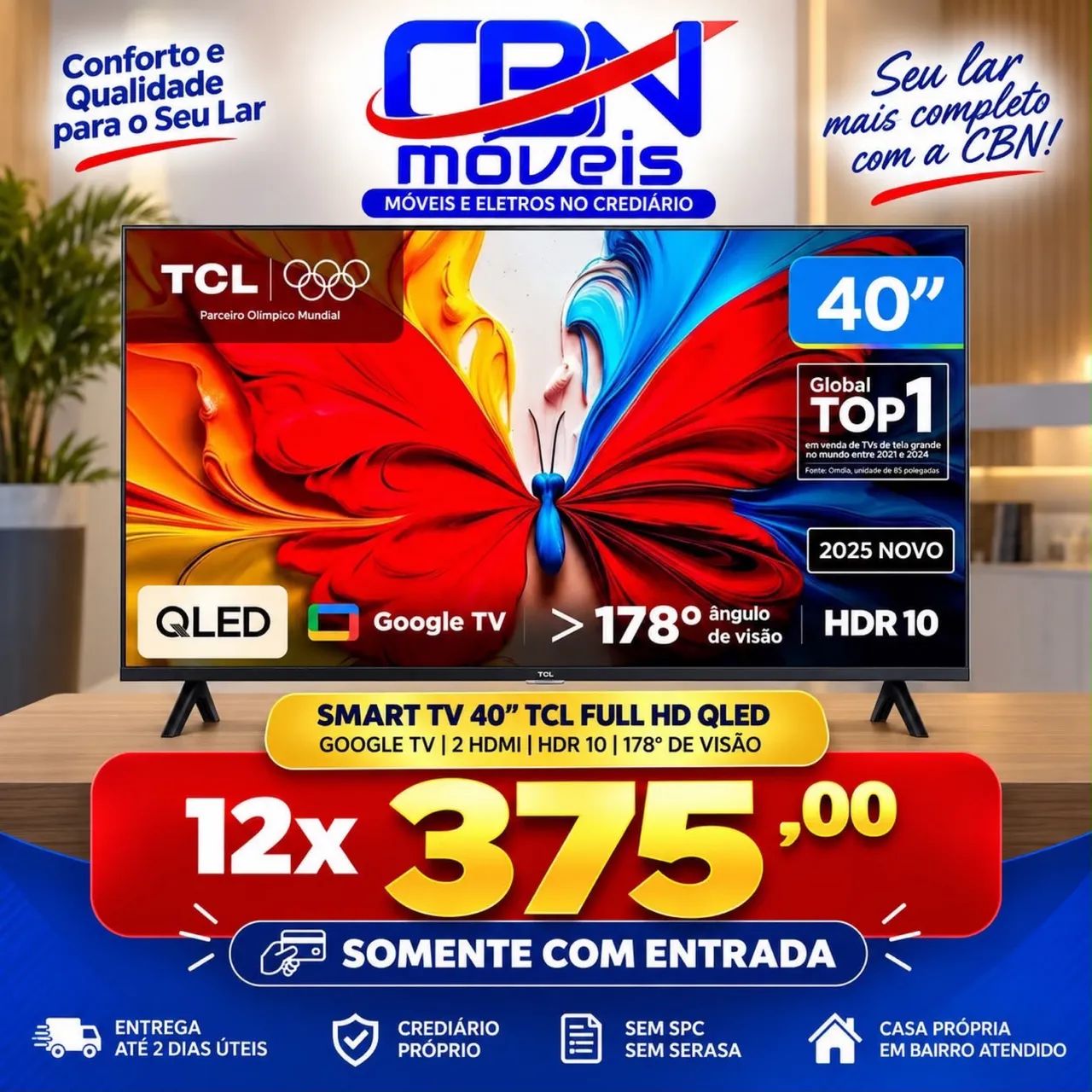 Tv smart 32 40 43 polegadas  - Foto 2