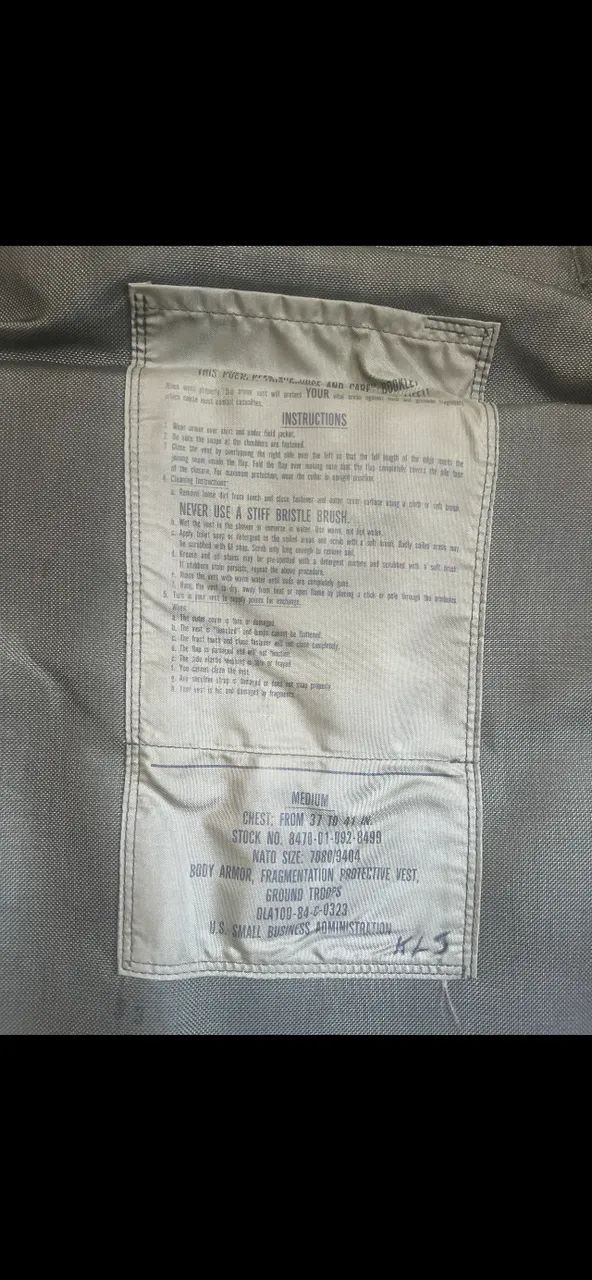 Colete Flak vest PASGT tamanho M Guerra fria Granada Panama Golfo US ARMY USMC woodland - Foto 4