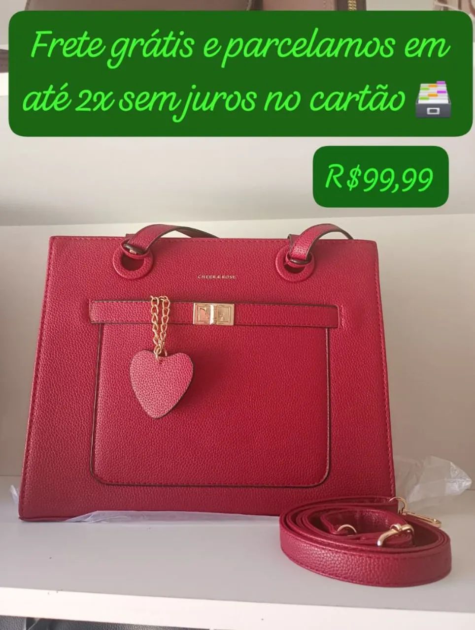 Frete grátis e parcelamos em até 2x sem juros no cartão, bolsas com estilo  - Foto 2