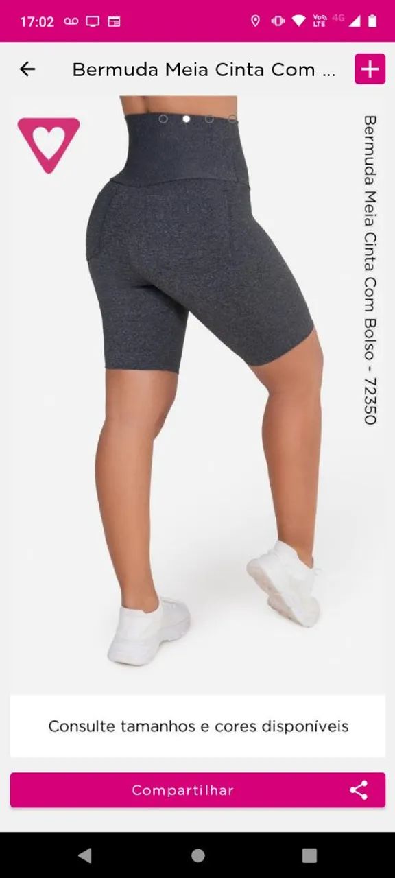 Shorte e Bermudas femininas romance favorita  - Foto 5