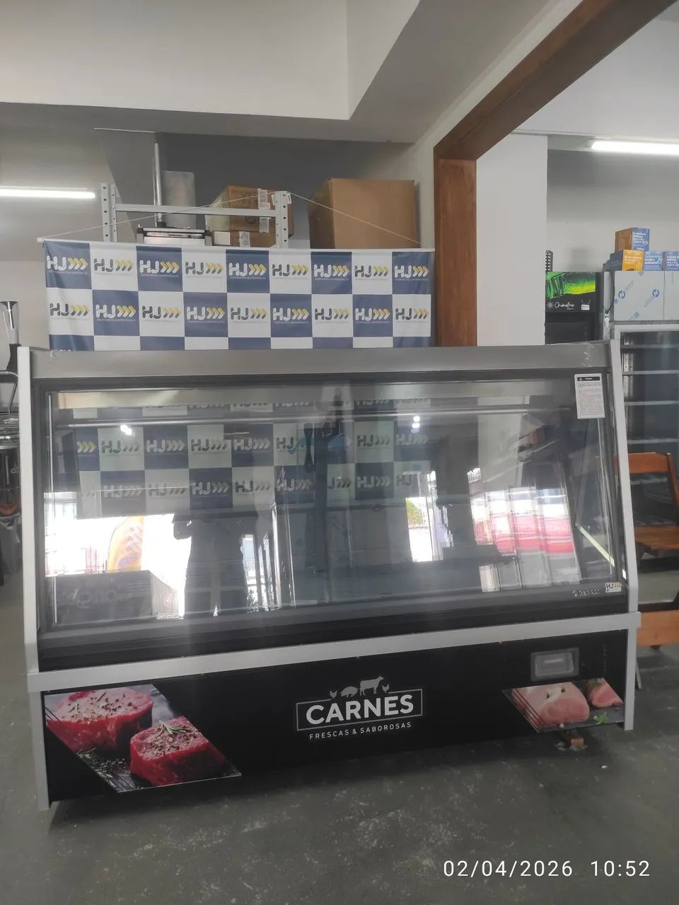 Bh balcão expositor açougue Gelopar 2M 