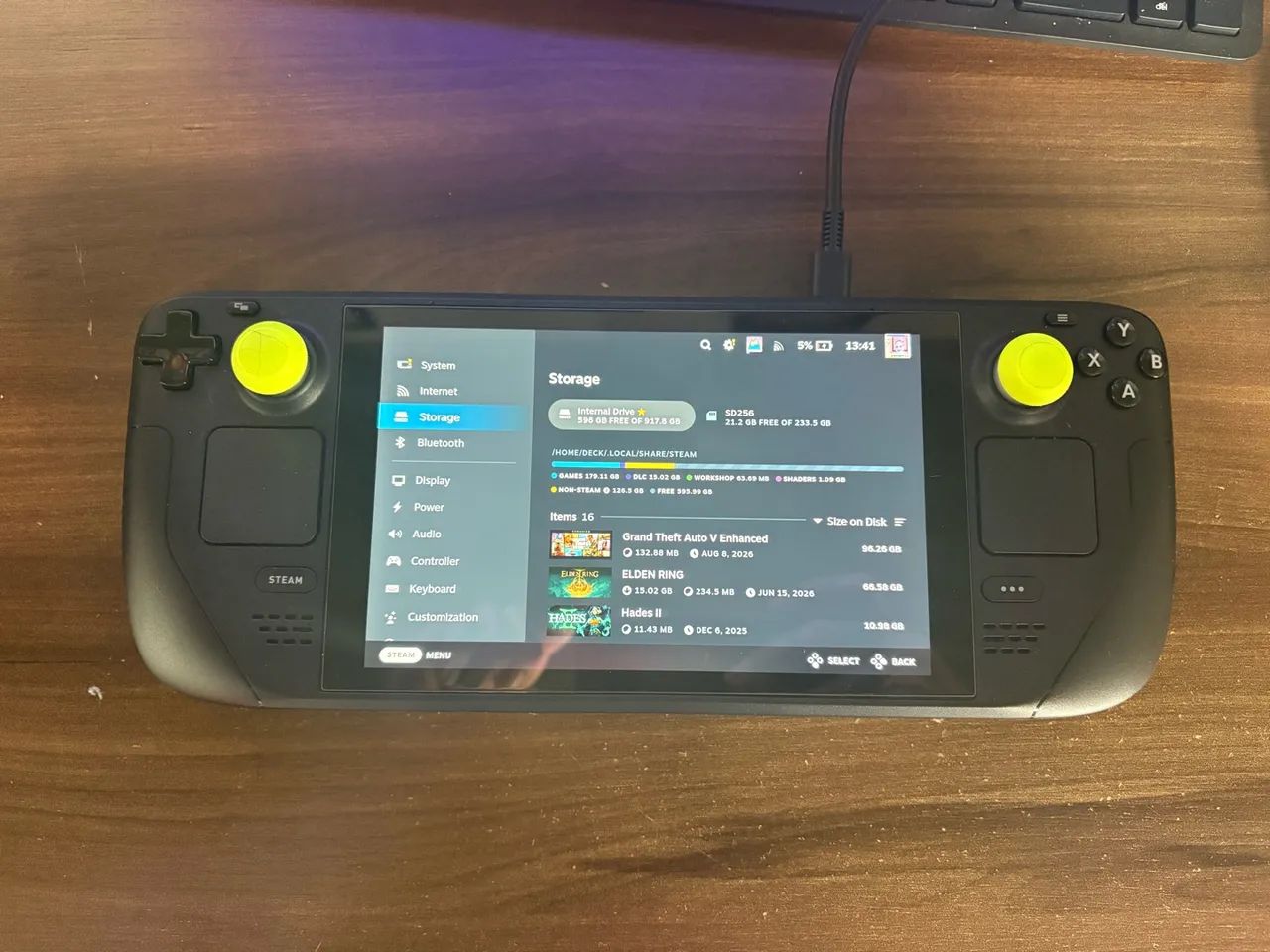 Steamdeck 1TB com case e película