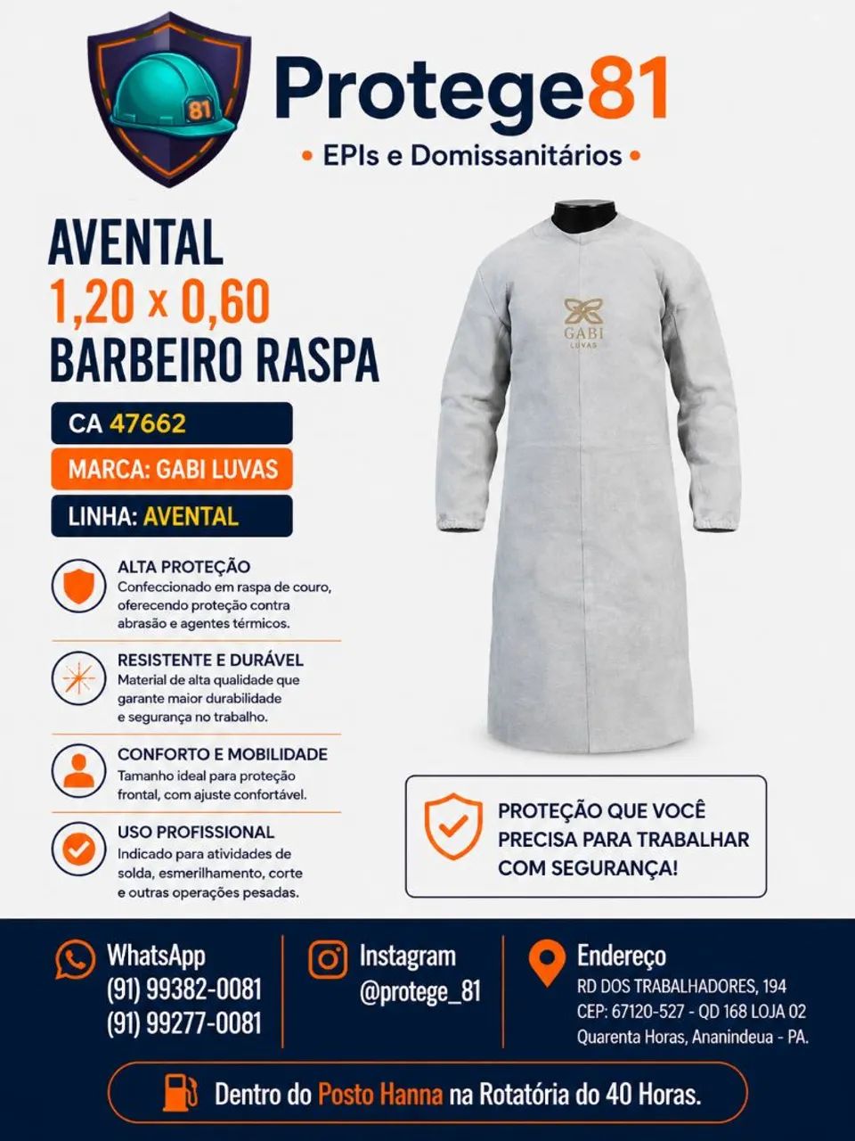 Avental Barbeiro Raspa