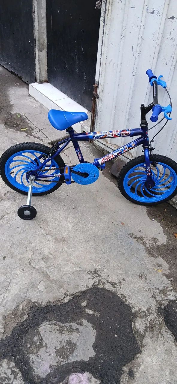 Bicicleta aro 16 cor azul  - Foto 3