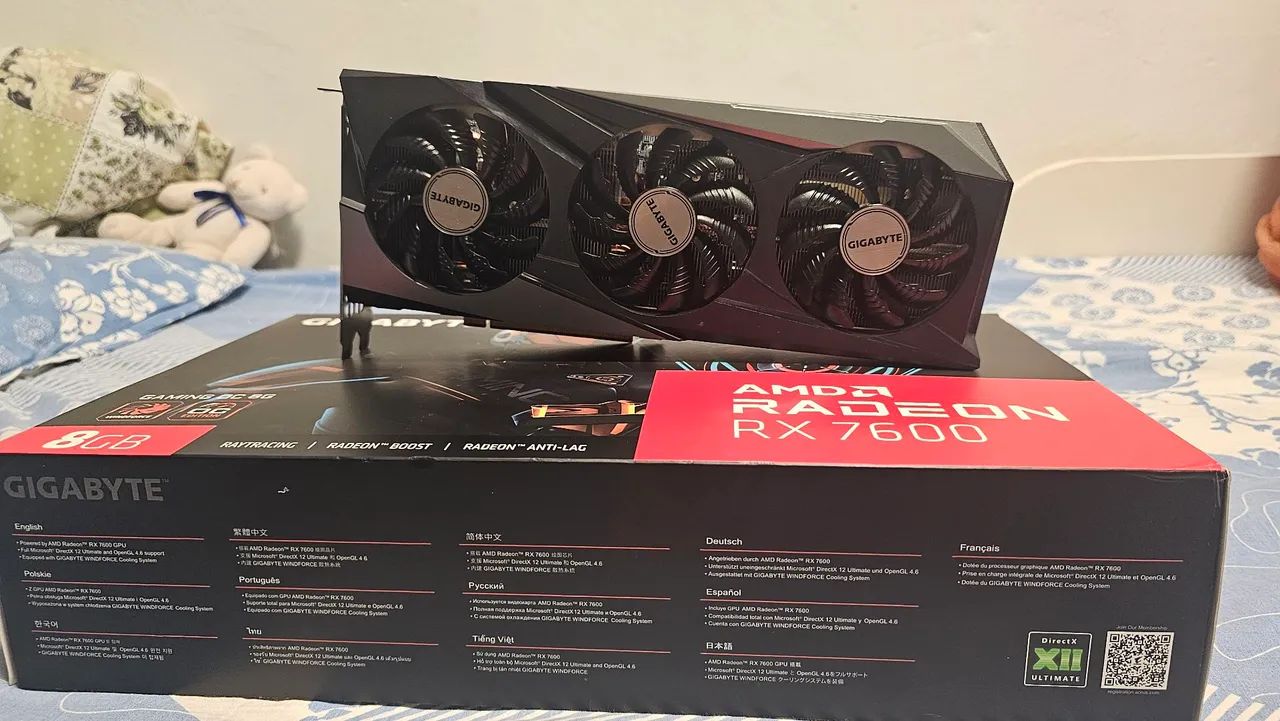 Placa de vídeo rx 7600