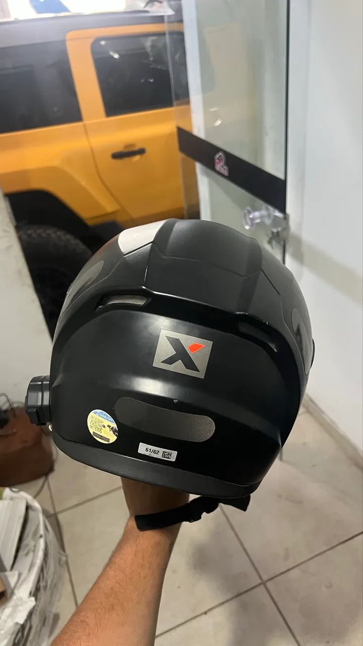 Capacete asx com óculos  - Foto 5