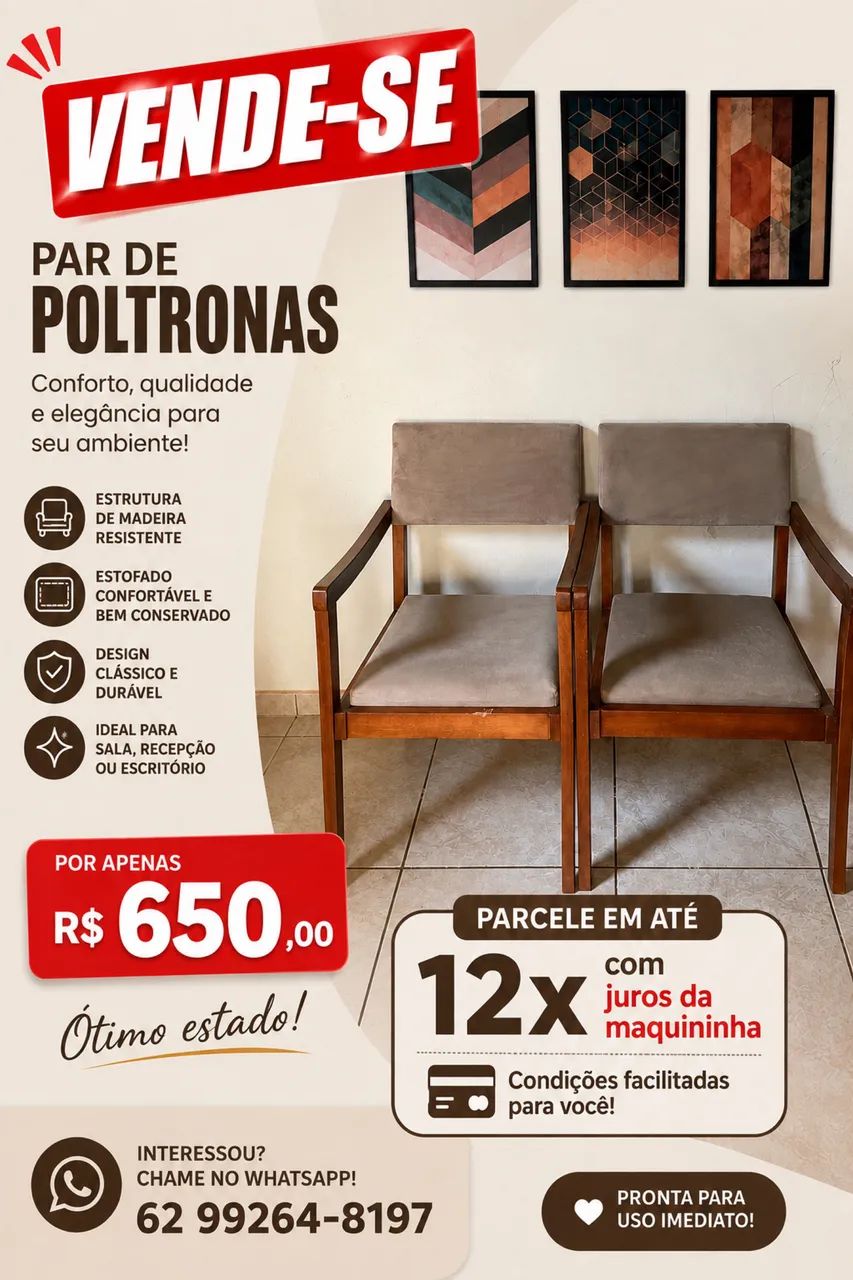 Par de poltrona 