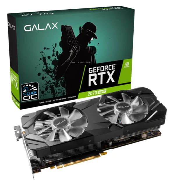 Placa De Vídeo Galax Nvidia OC Rtx 2070 Super 8gb Gddr6 (Usado)