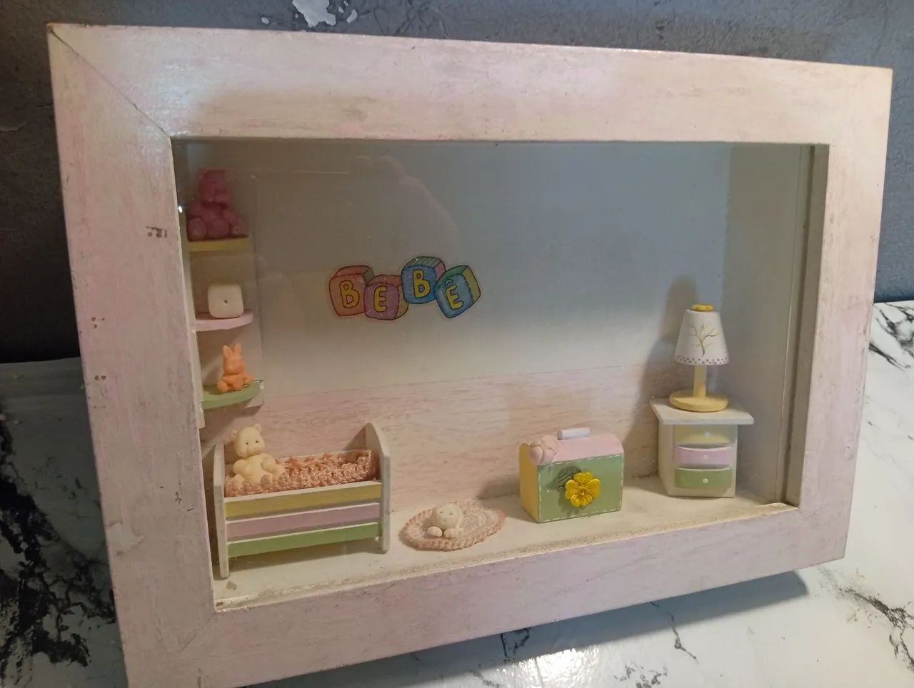 Quadro Quarto bebê 3D 