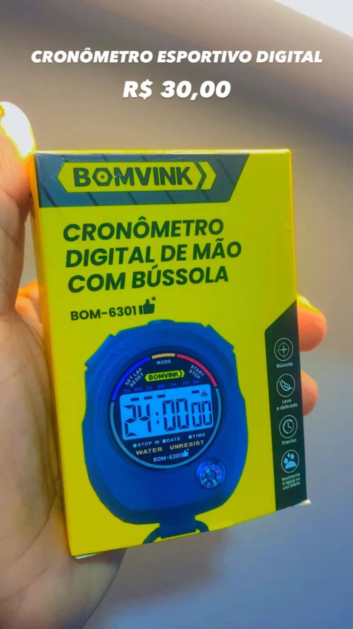 Cronômetro digital esportivo 