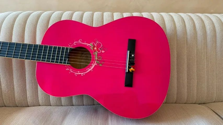 Violão Memphis cor rosa - Foto 3