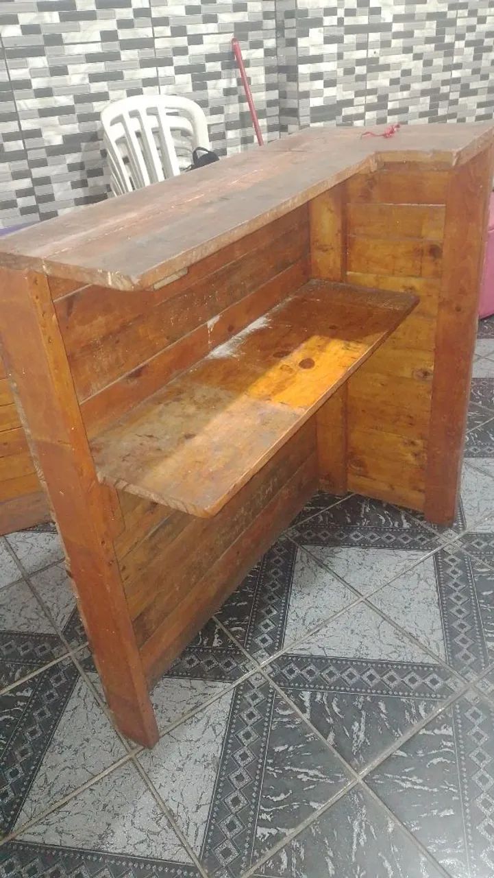 Balcão feito de palhete. - Foto 2