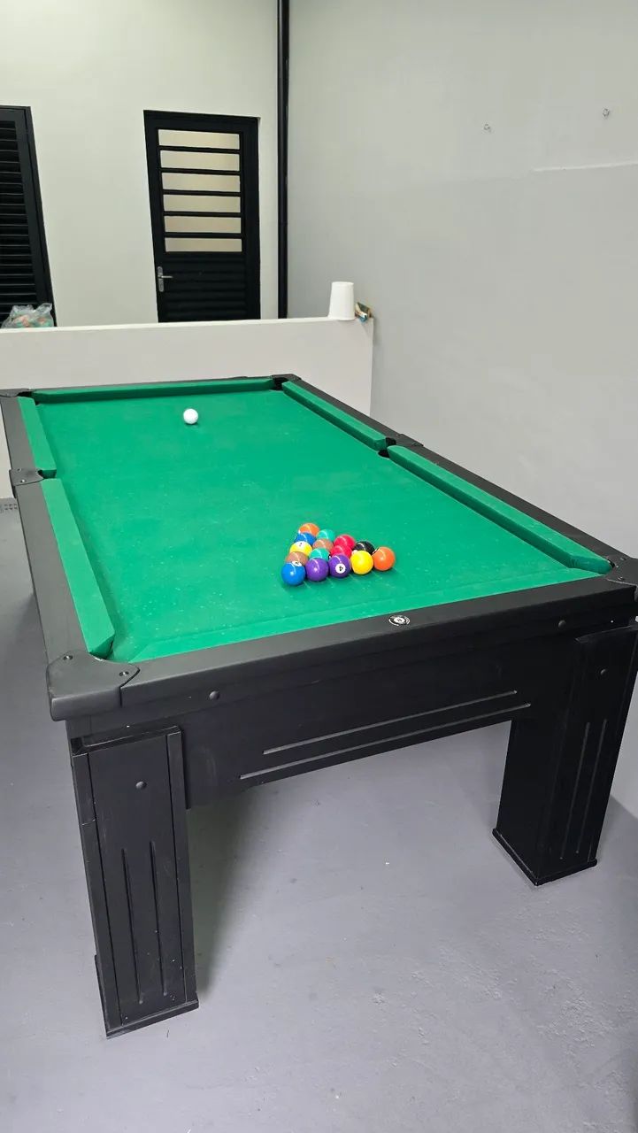 Mesa de bilhar 2,25x1,25 zerada