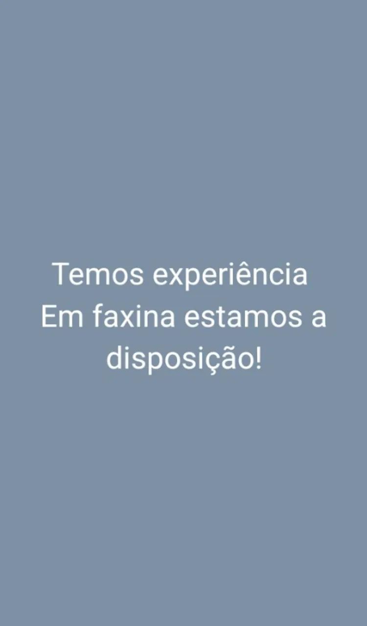 Nós fazemos faxina com qualidade e amor