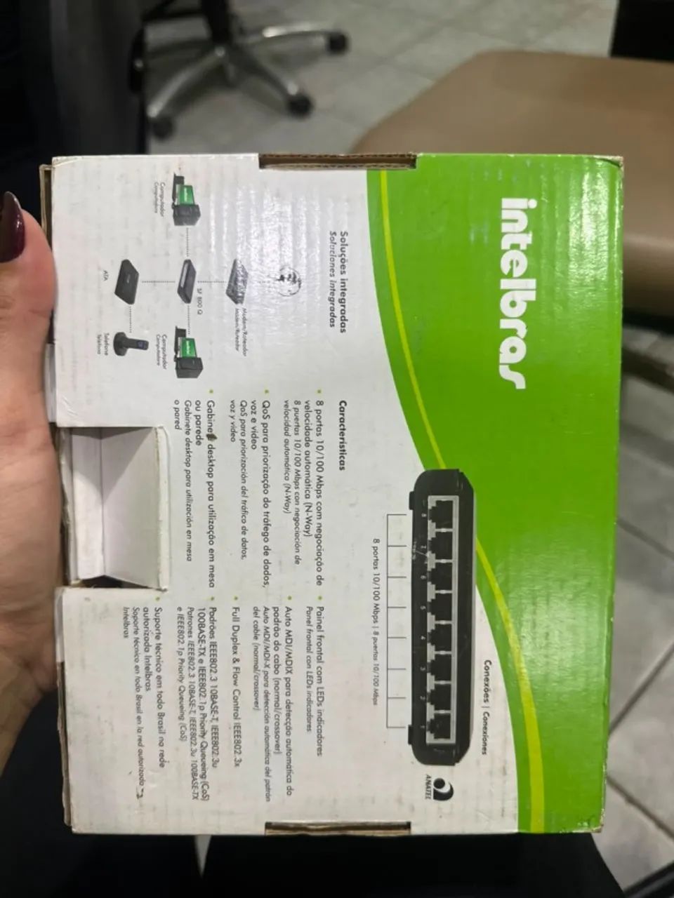 Switch Intelbras 8 portas - Foto 2