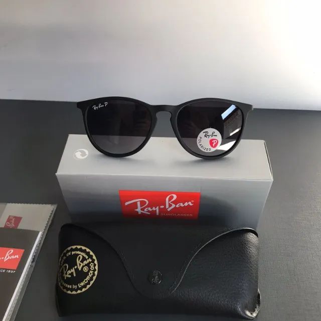 óculos de sol ray ban erika black 