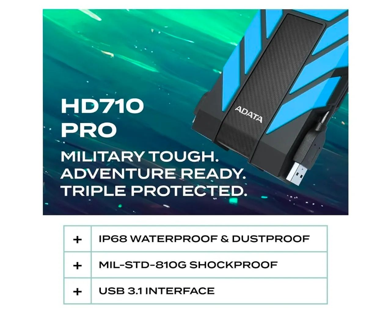 HD Externo Adata HD710 Pro 2TB Lacrado com NF e Garantia - Foto 5