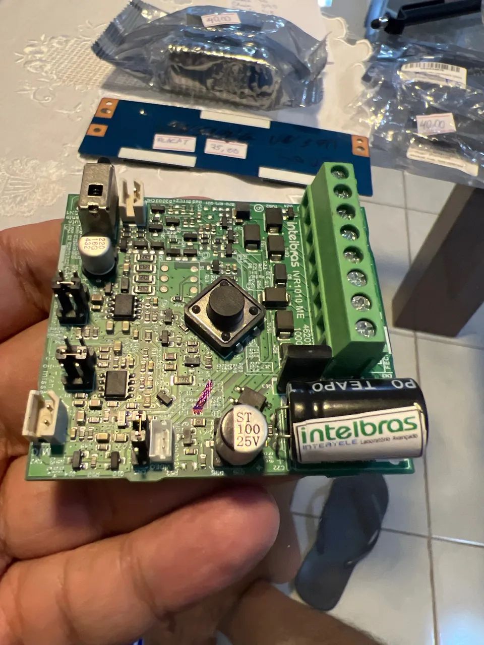 Placa Módulo Externo Videoporteiro Intelbras IVR 1010 ME - Reposição