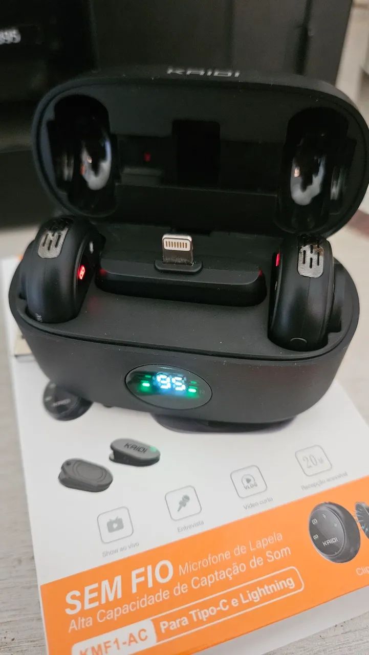 MICROFONE MAGNÉTICO KAID 2 IN 1 novo. PASSO CARTÃO RETIRADA EM LUZIANIA. - Foto 5